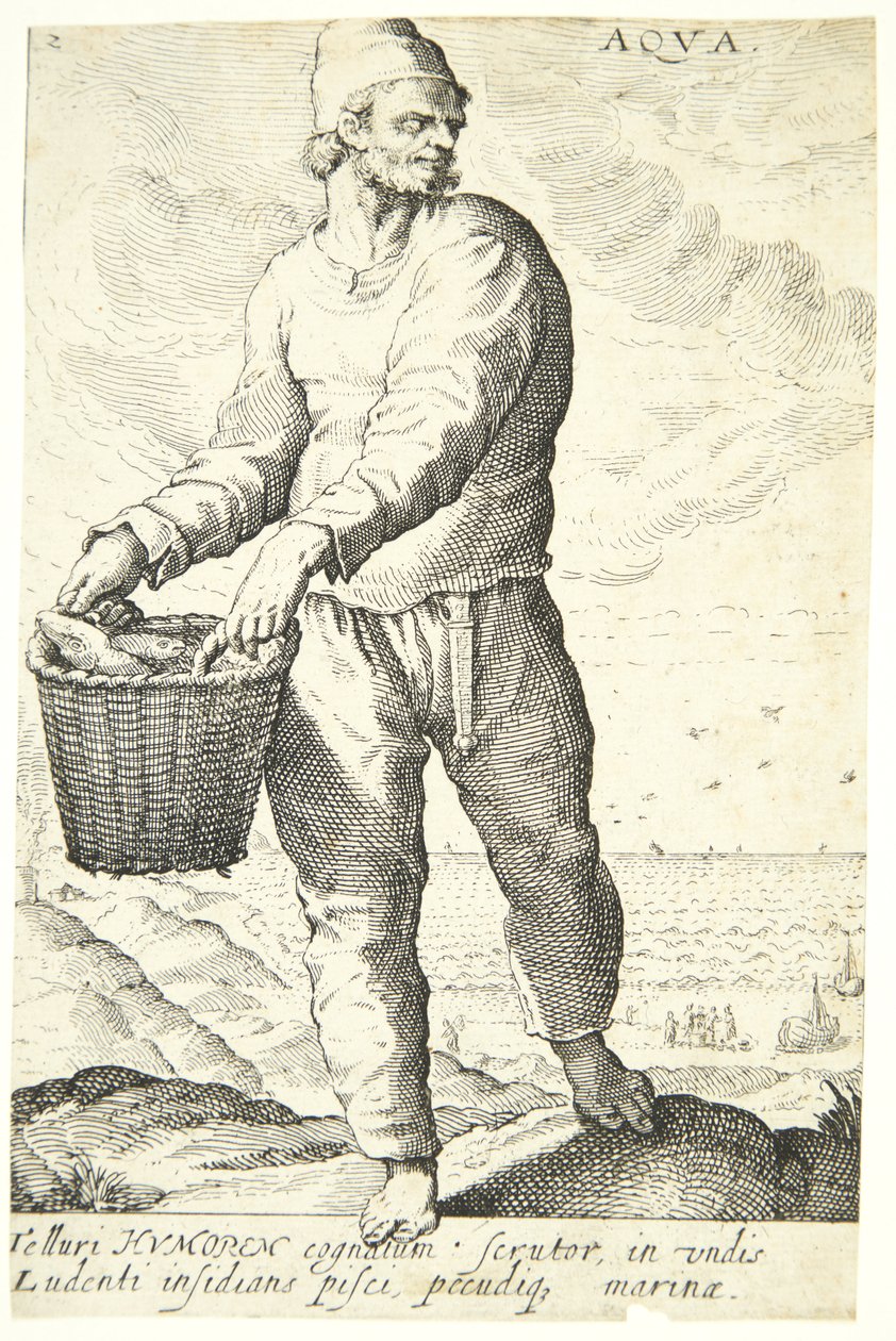 Vann (Aqua) av Hendrick Goltzius