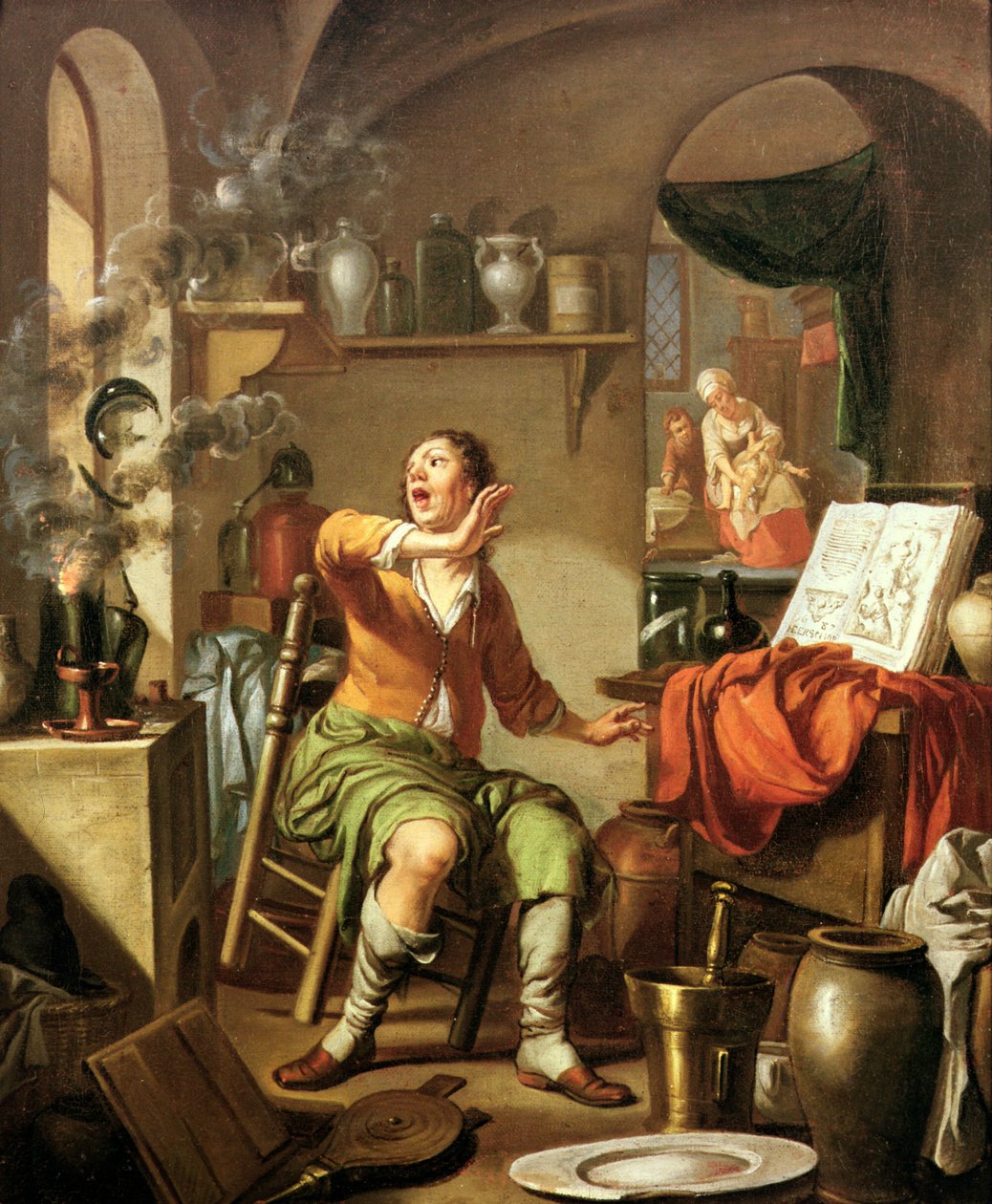 Alkymisten av Hendrick Heerschop or Herschop