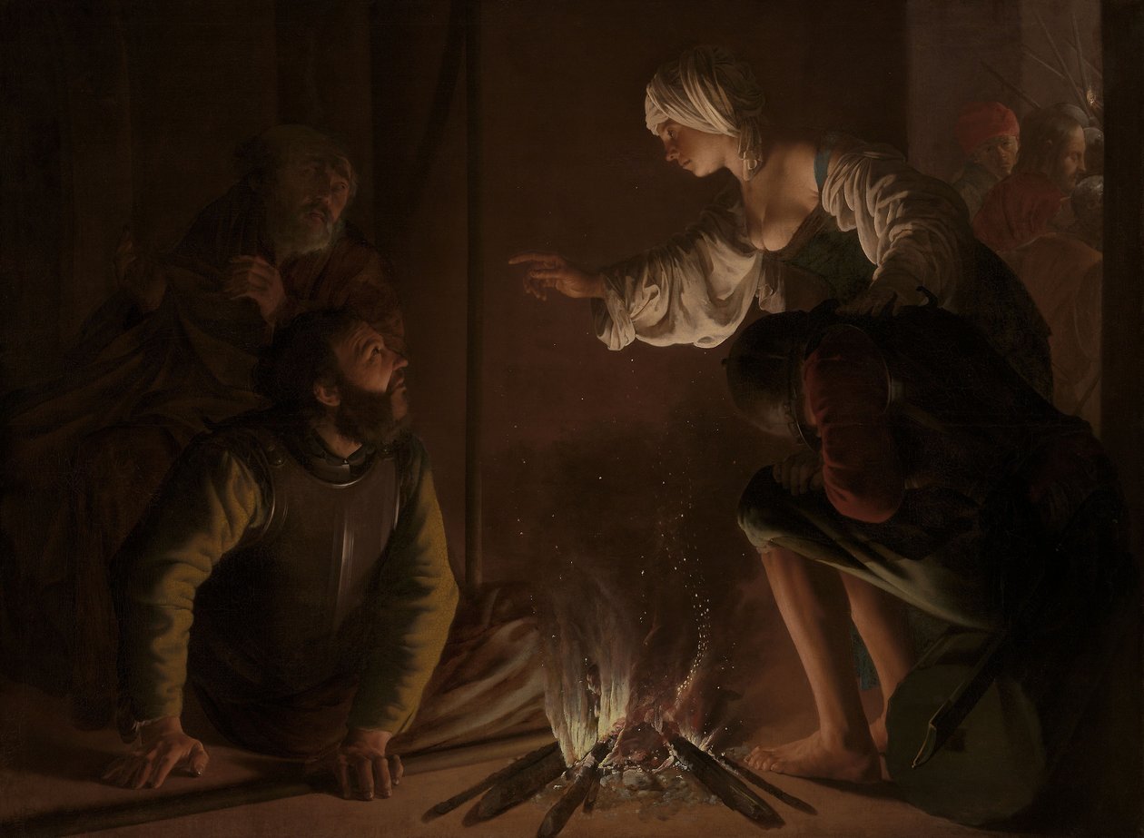 Fornektelsen av St. Peter av Hendrick Jansz Terbrugghen