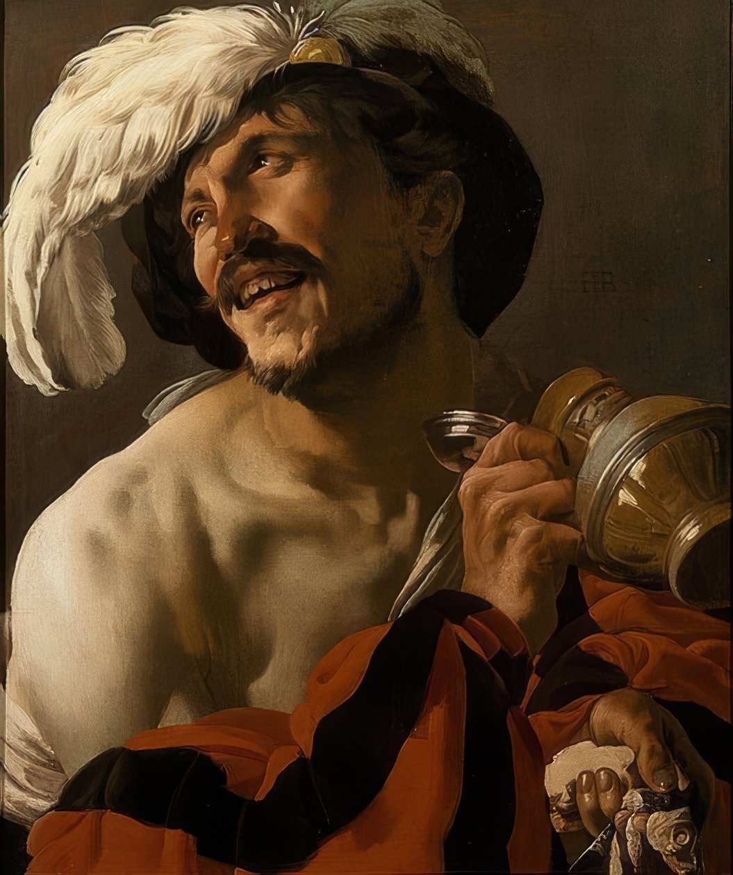 Den glade drikkeren. 1625 av Hendrick ter Brugghen