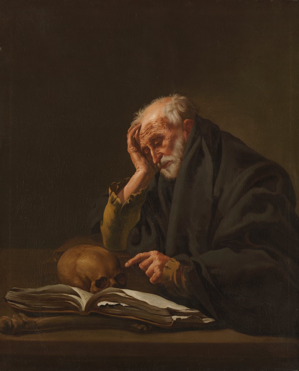 Den hellige Jerome av Hendrick ter Brugghen