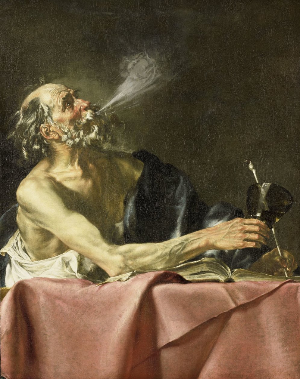 Smoker Allegory of Transience av Hendrick van Someren