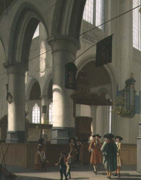 Et kirkeinteriør av Hendrick van Streeck