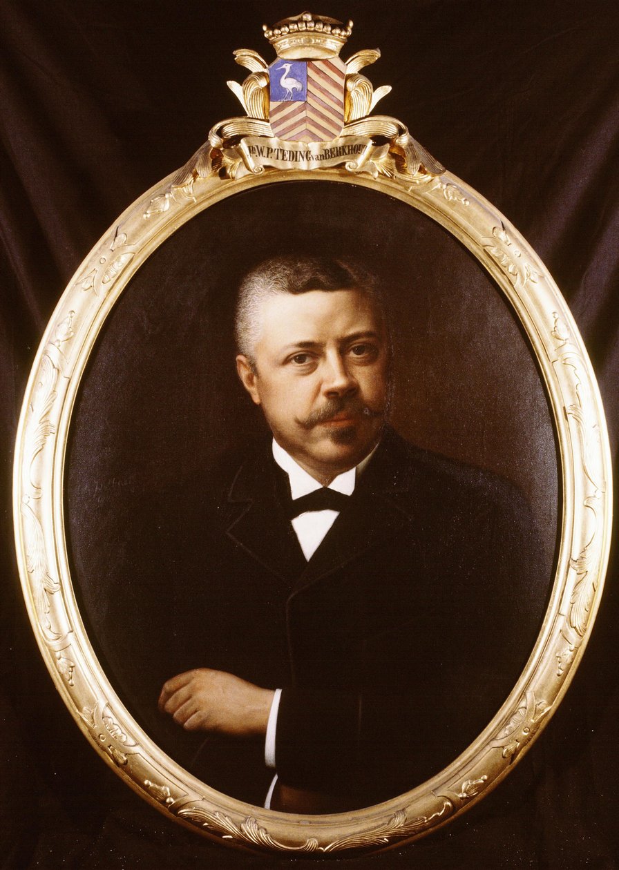 Portrett av baronet Willem Philip Teding van Berkhout (1851-1905), ordfører i Haarlemmerliede og Spaarnwoude. av Hendrik Antoon Pothast