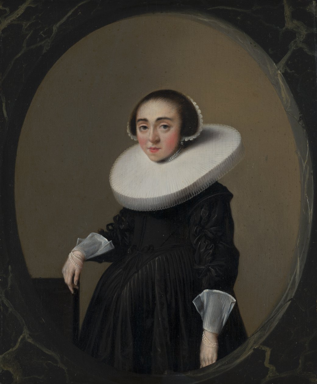 Portrett av Anna Hooftman av Hendrick Gerritsz Pot
