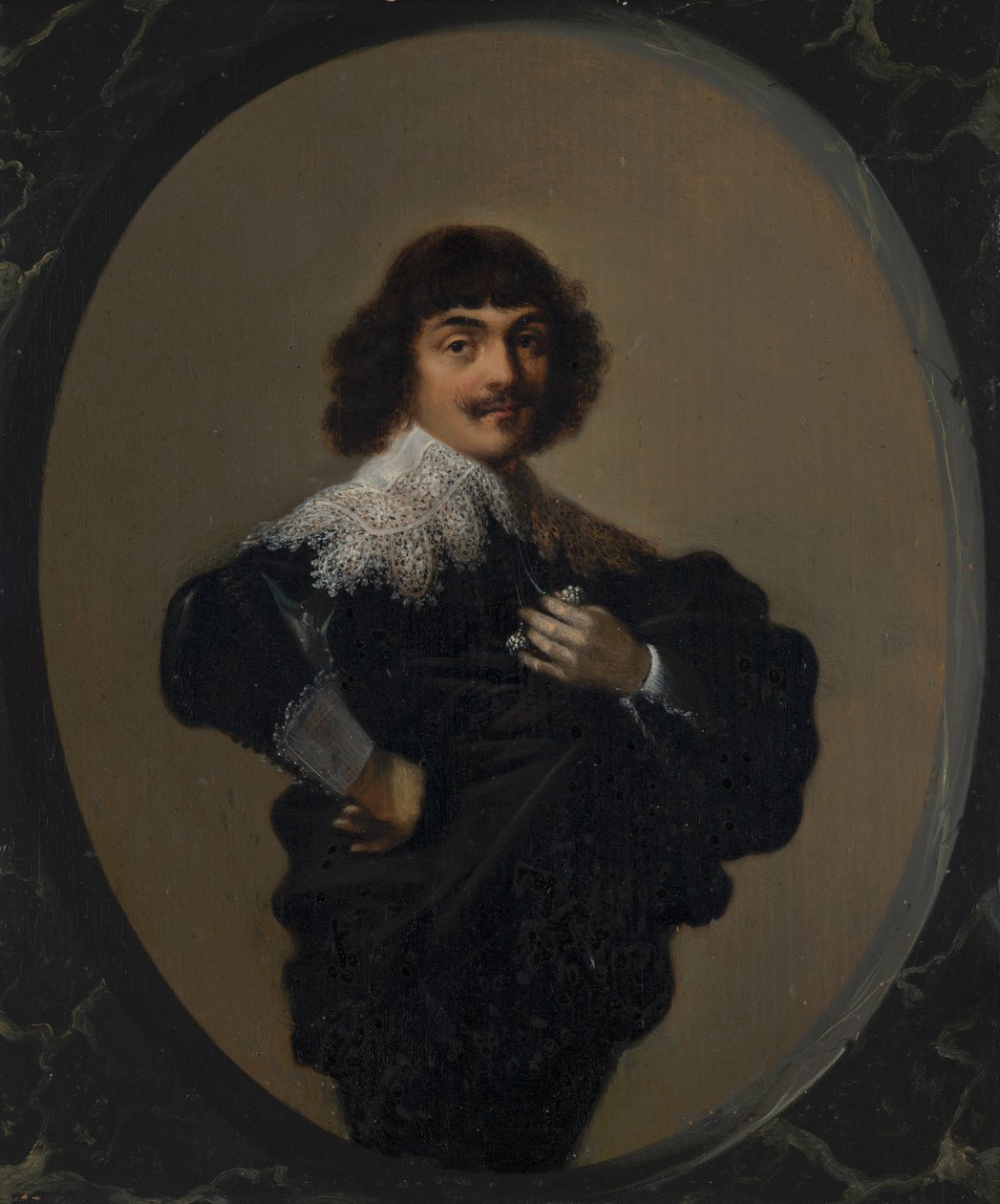 Portrett av Jean Fontaine (1608-1668) av Hendrick Gerritsz Pot