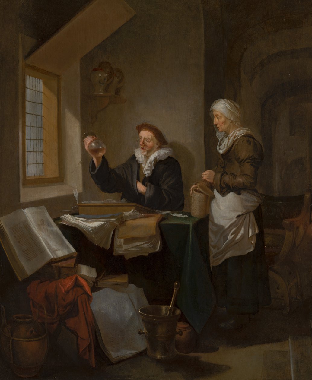 Besøket til legen av Hendrik Heerschop