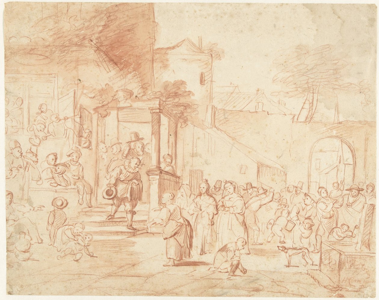 Landsbyens bryllup av Hendrik Carré (II)