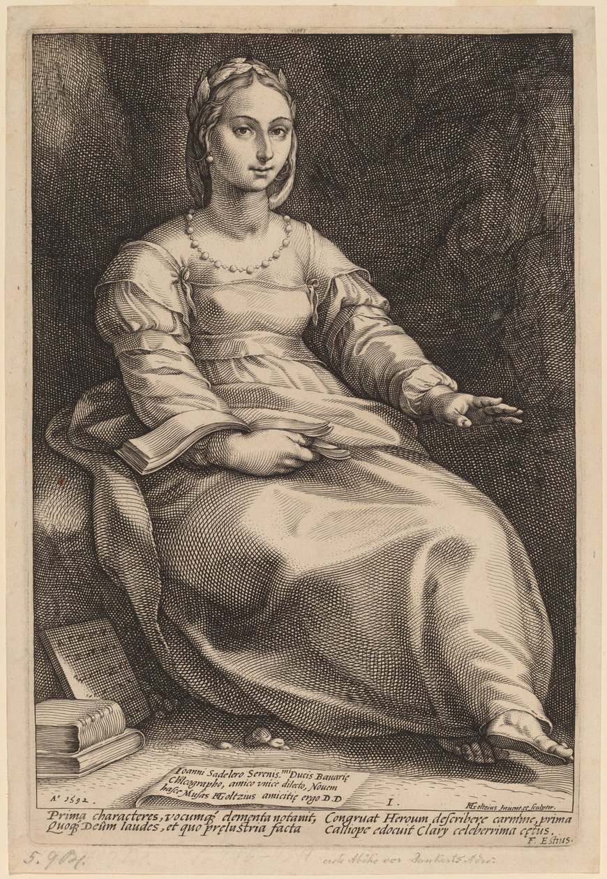Calliope av Hendrik Goltzius