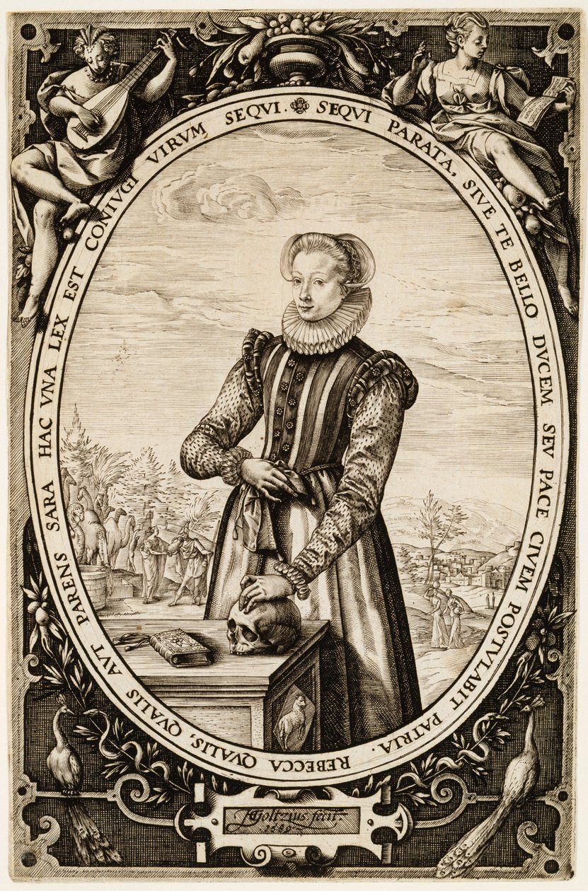 Josina Hamels, 1589 (blekk på papir) av Hendrik Goltzius