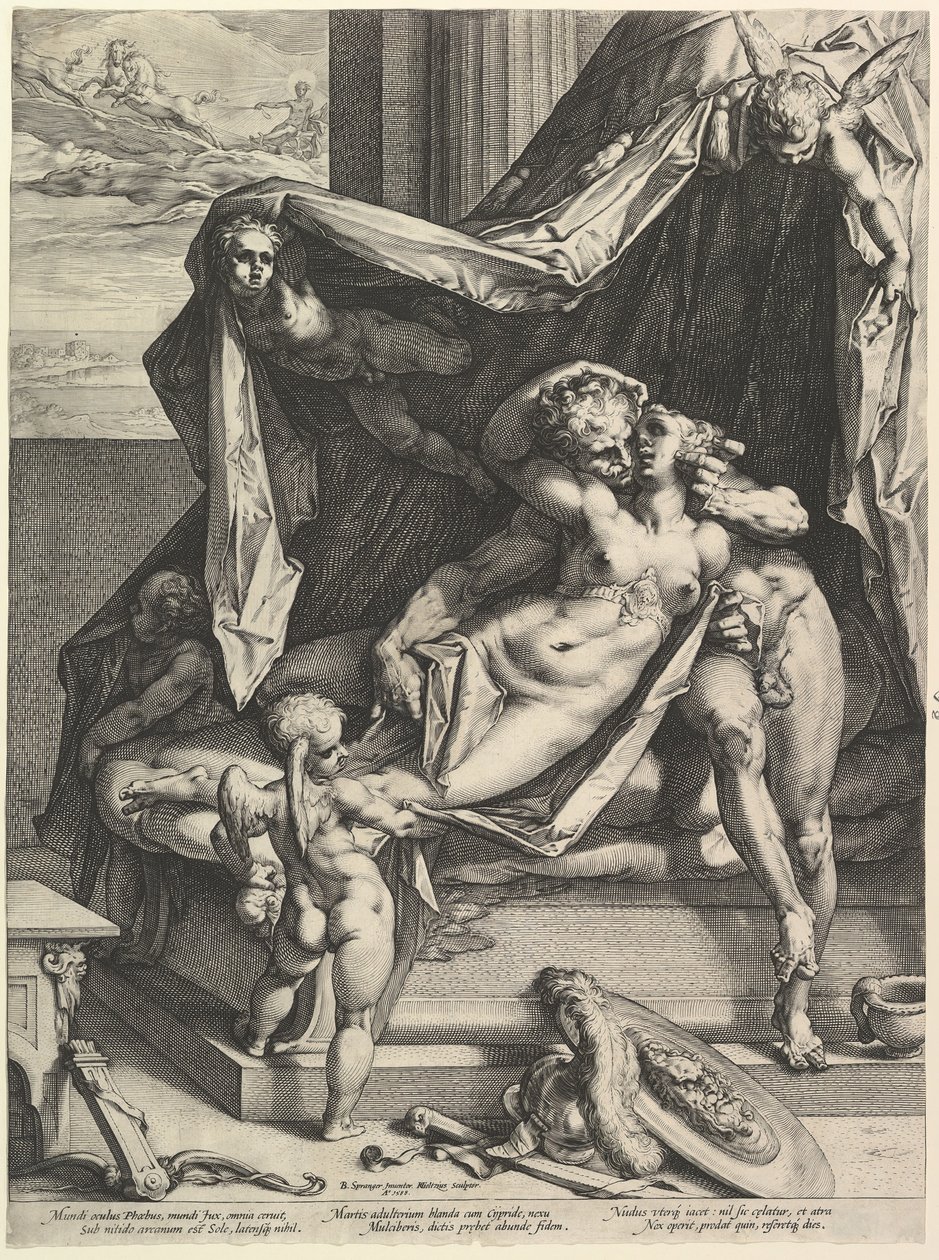 Mars og Venus, 1588. av Hendrik Goltzius