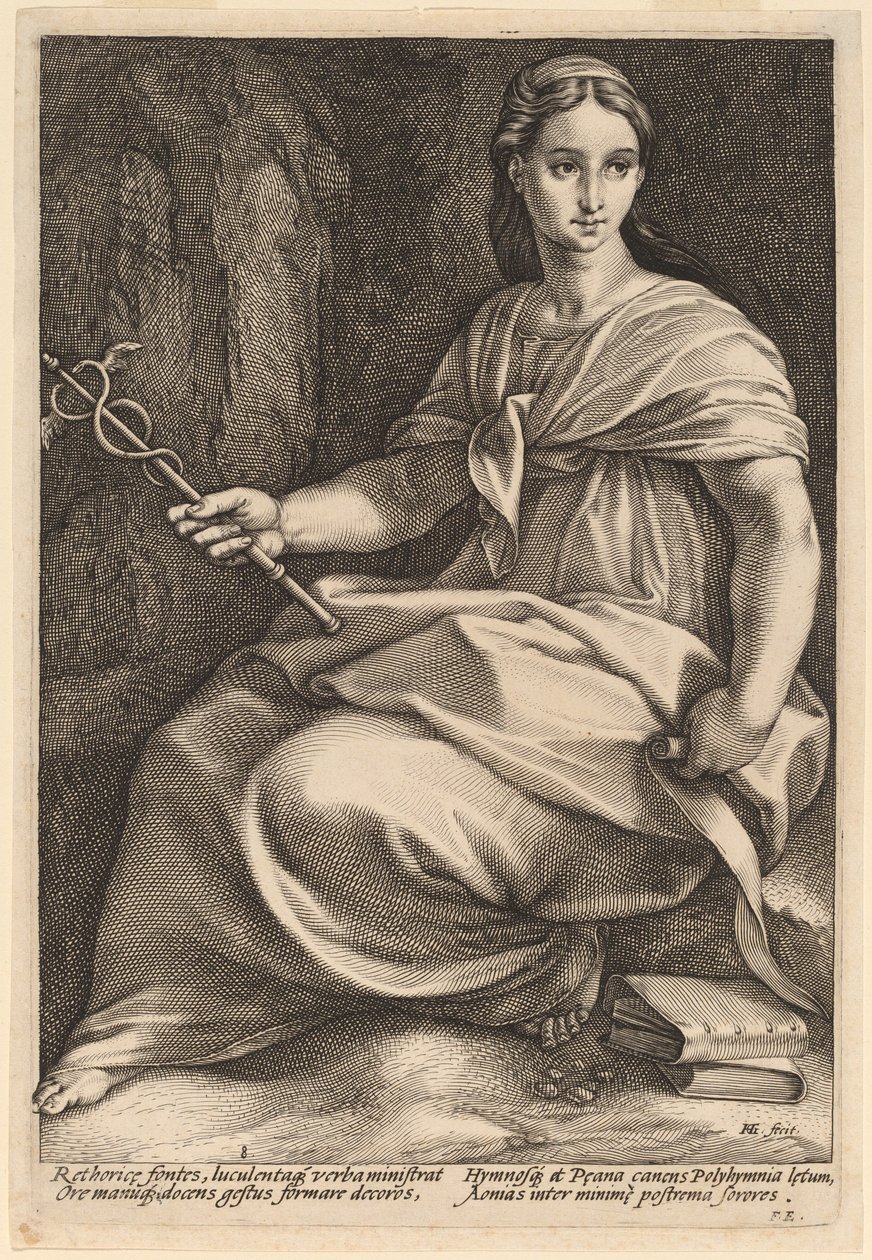 Polyhymni av Hendrik Goltzius
