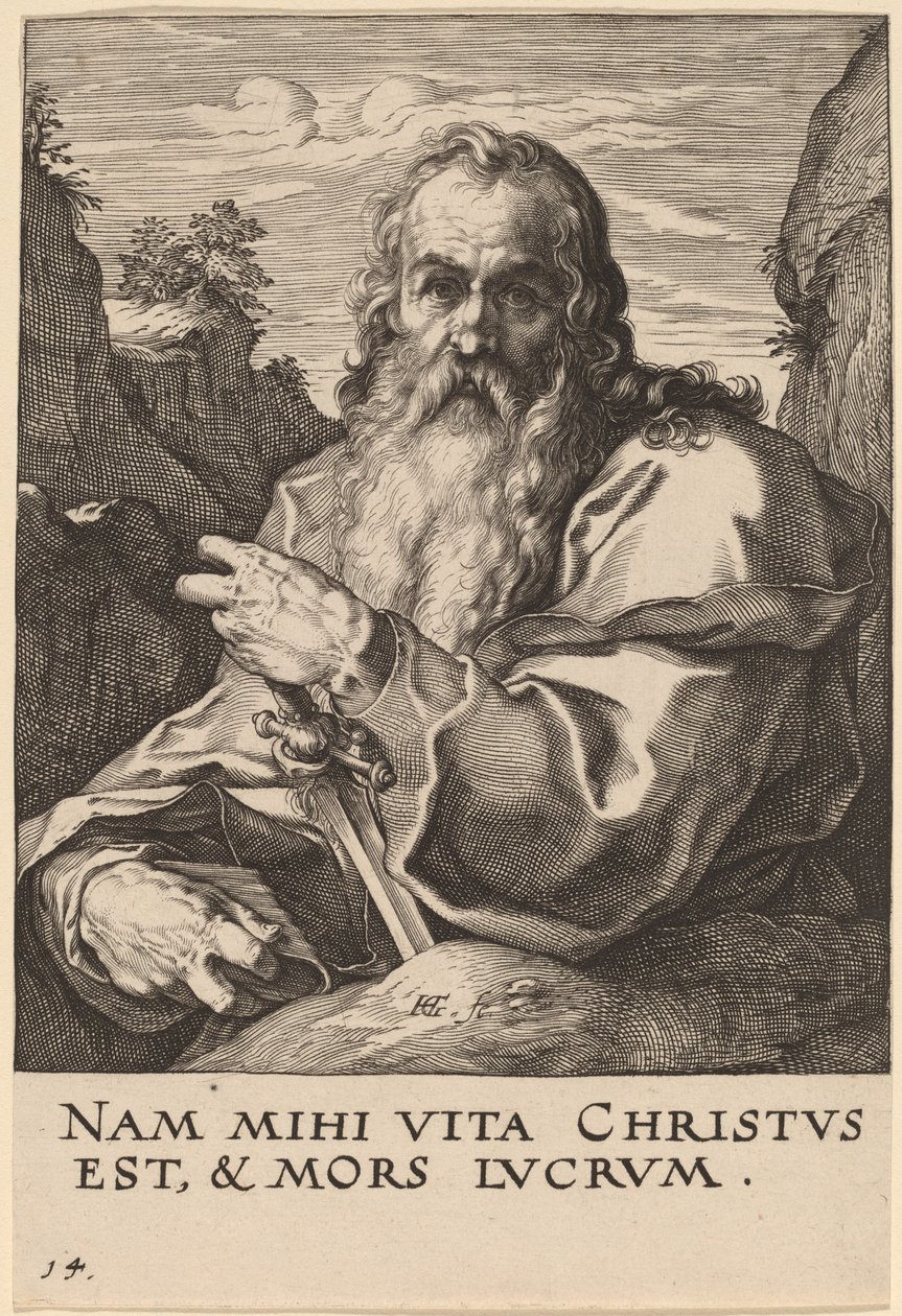 St.Paul av Hendrik Goltzius