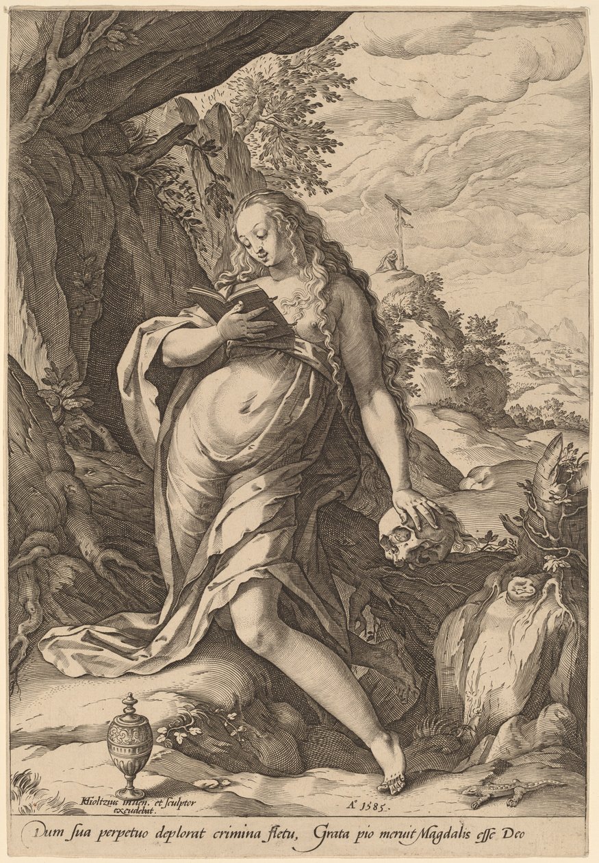 St. Maria Magdalen botferdig av Hendrik Goltzius