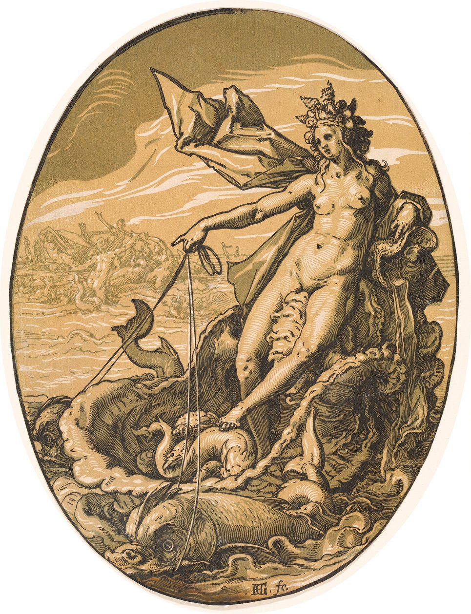 Tethys av Hendrik Goltzius