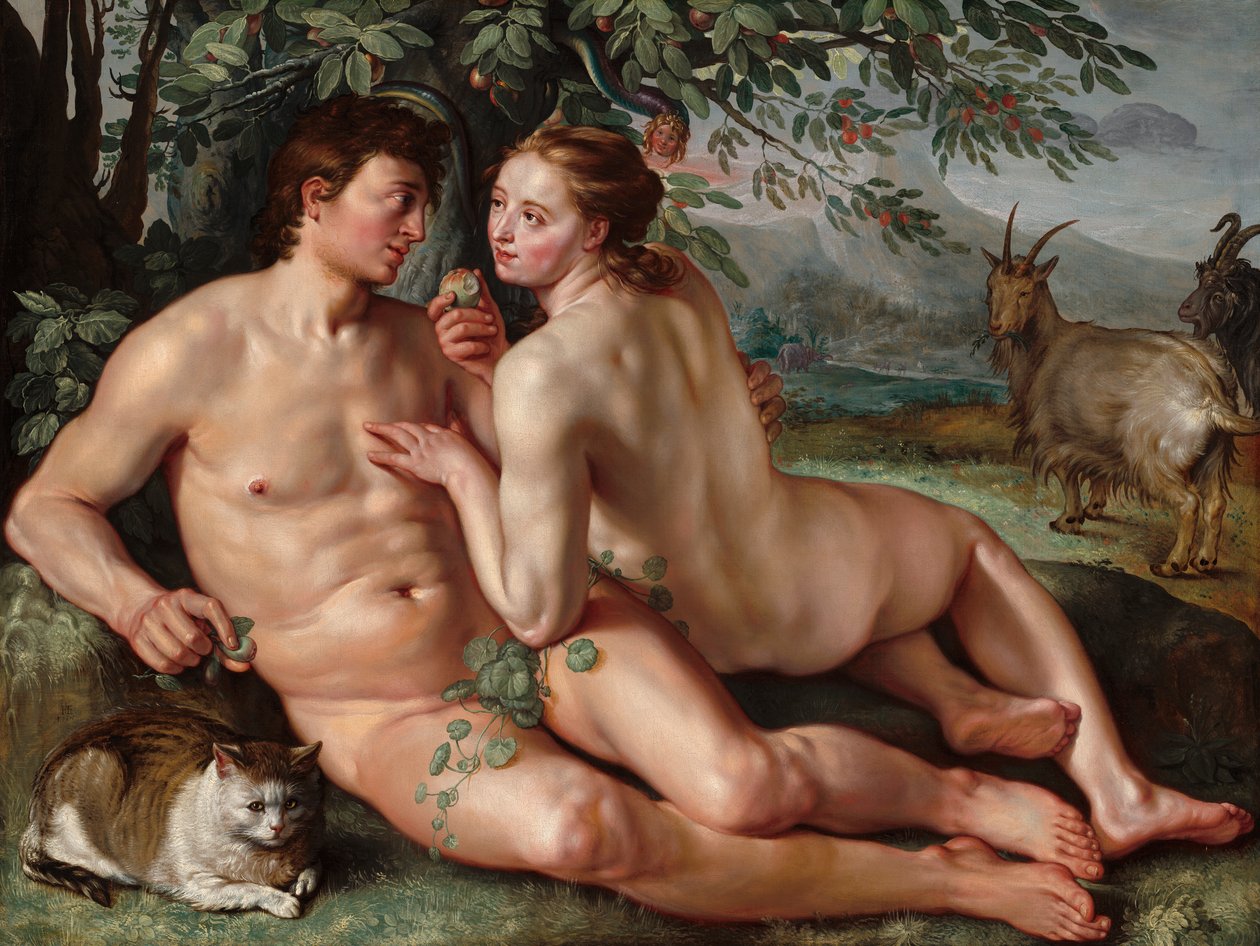 Menneskets fall av Hendrik Goltzius