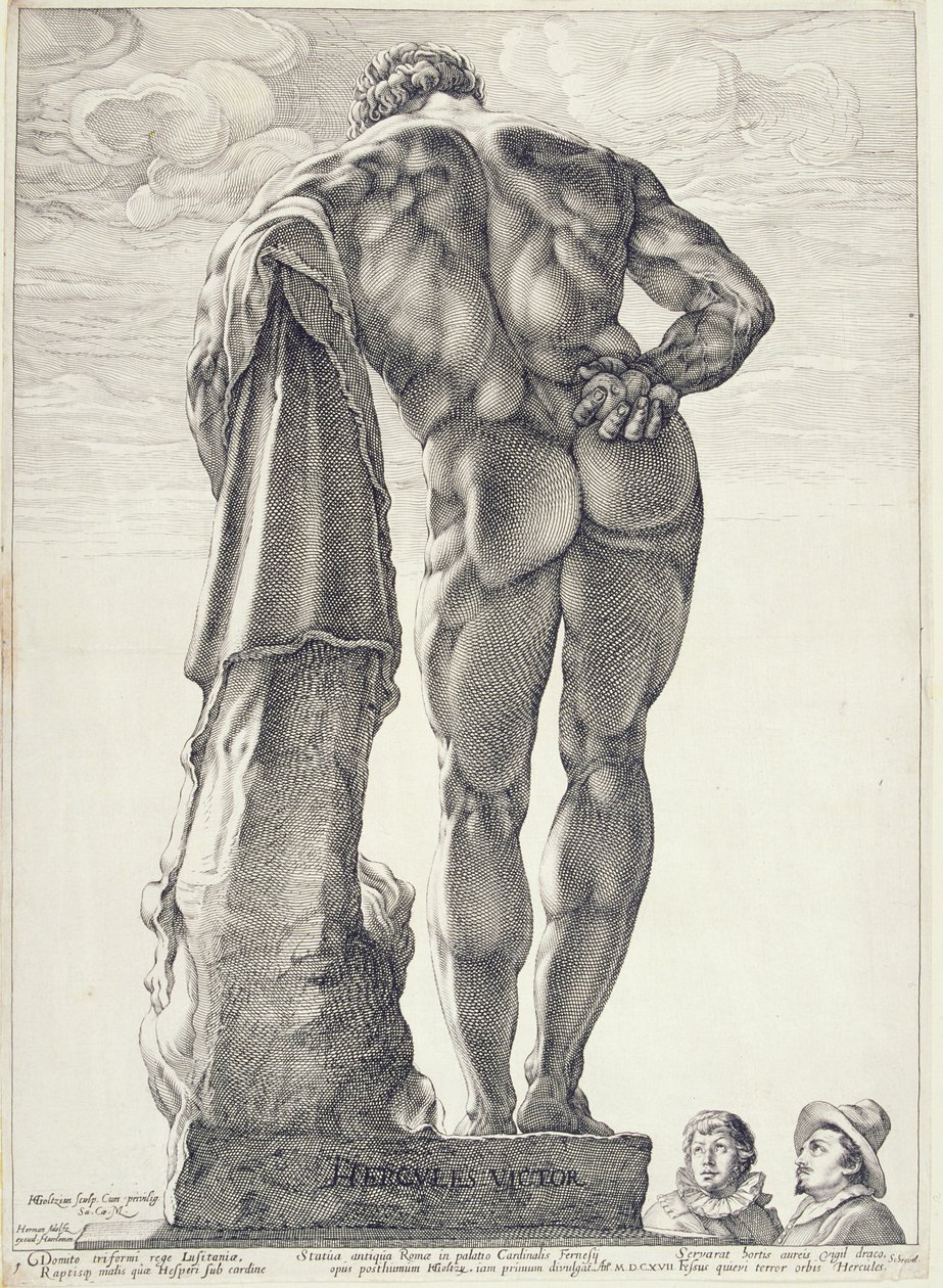 Farnese Hercules, 1592 av Hendrik Goltzius