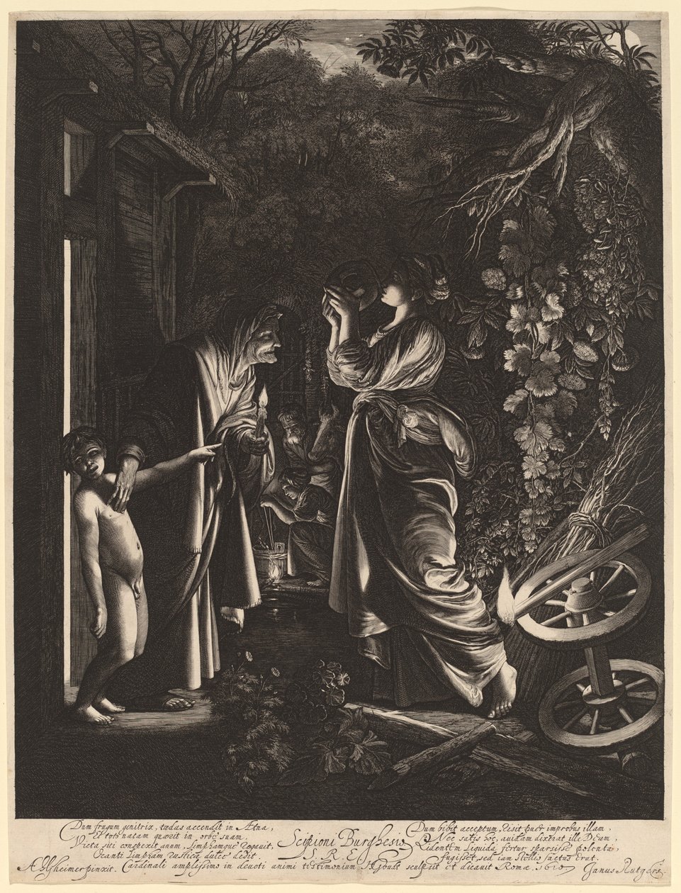 Hån av Ceres av Hendrik Goudt after Adam Elsheimer