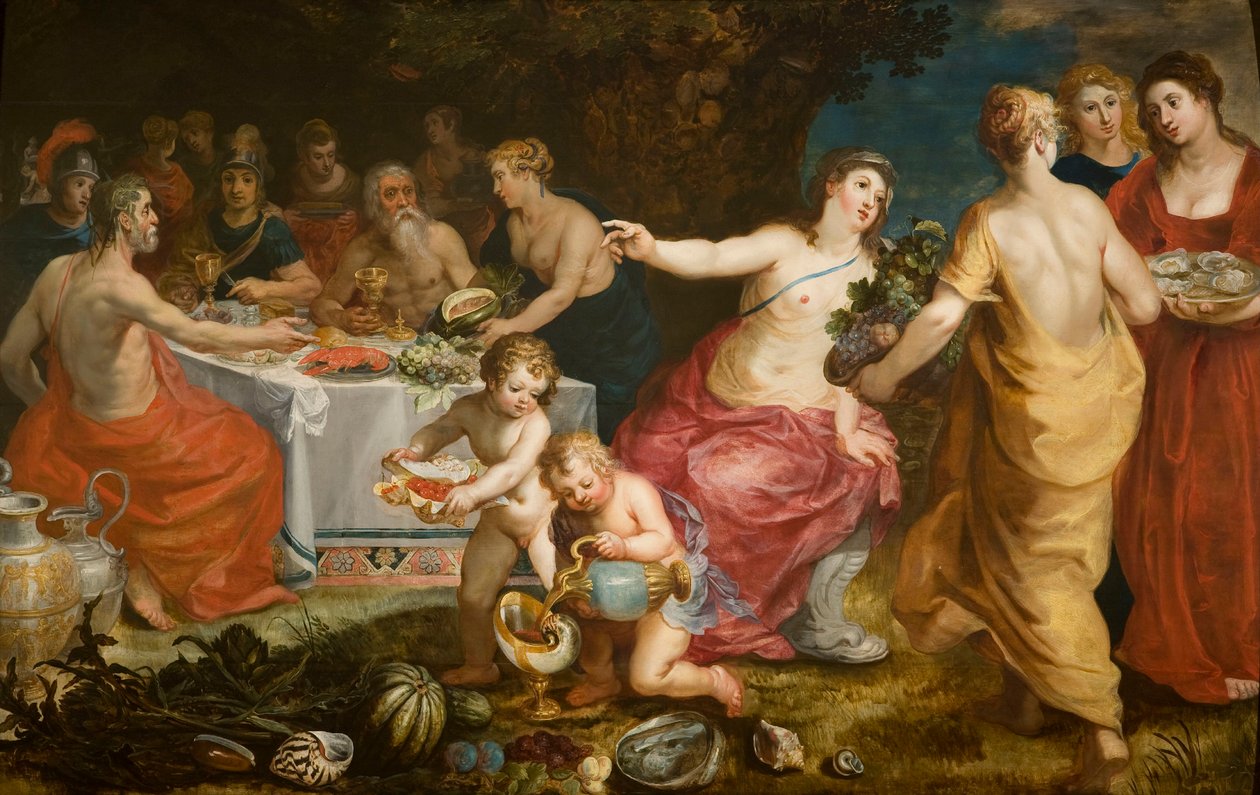 Achelous-festen, 1610-1615. av Hendrik I Balen van