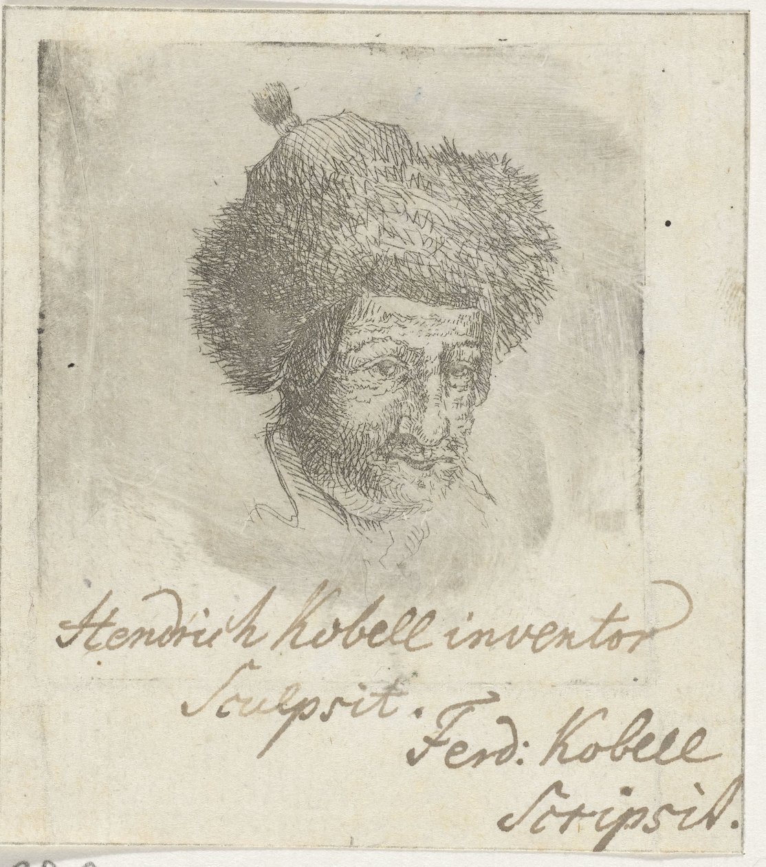 Mannshode med pelshatt av Hendrik Kobell