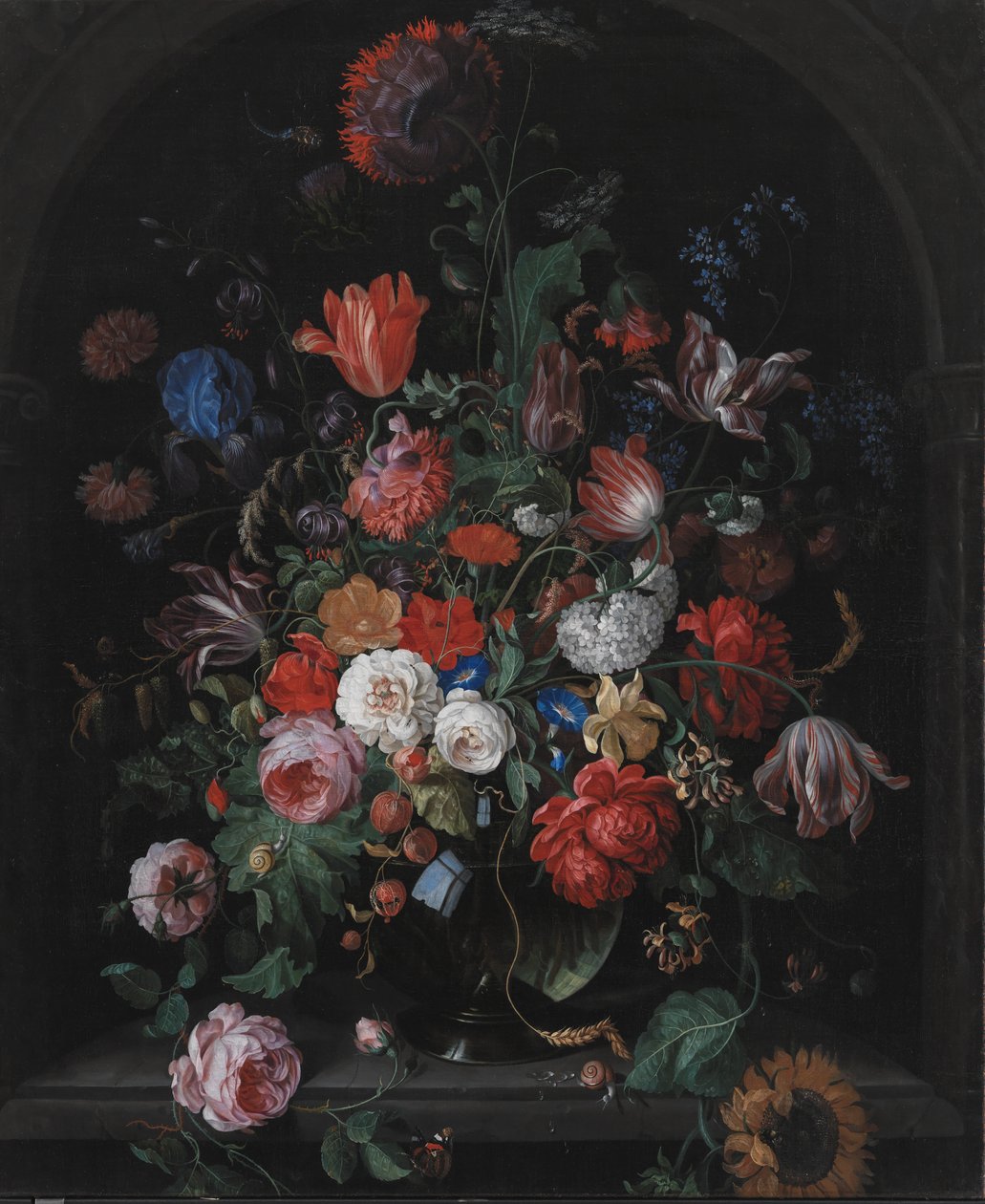 Blomsterstykke av Hendrik Schoock