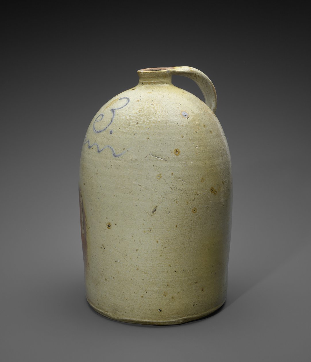 Kanne, c. 1886-1905 (saltglasert steintøy med kobolt) av Hendrik Voogd