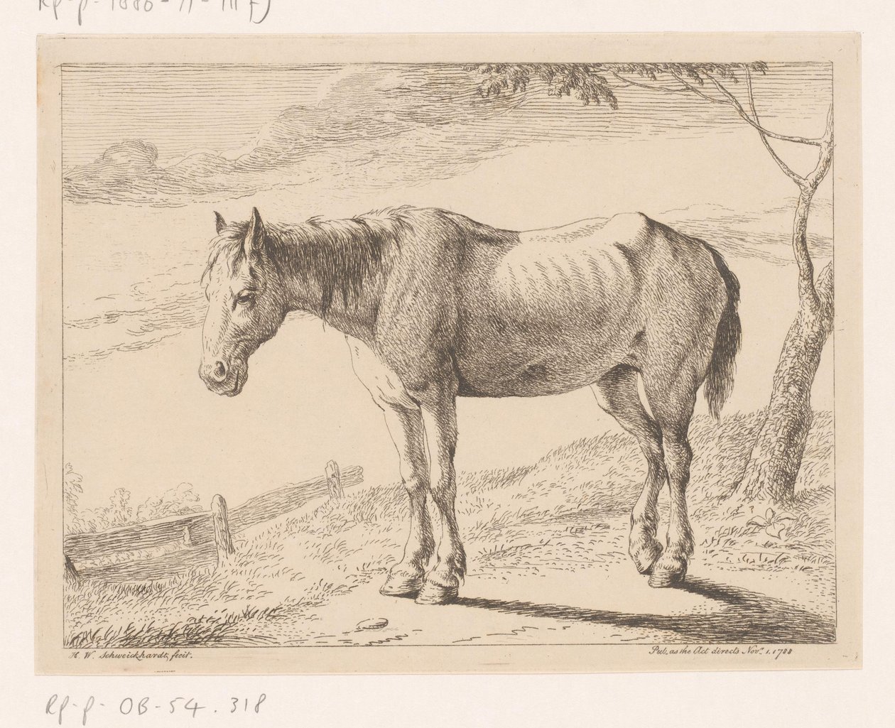 Hest Diverse dyr (serietittel) av Hendrik Willem Schweickhardt