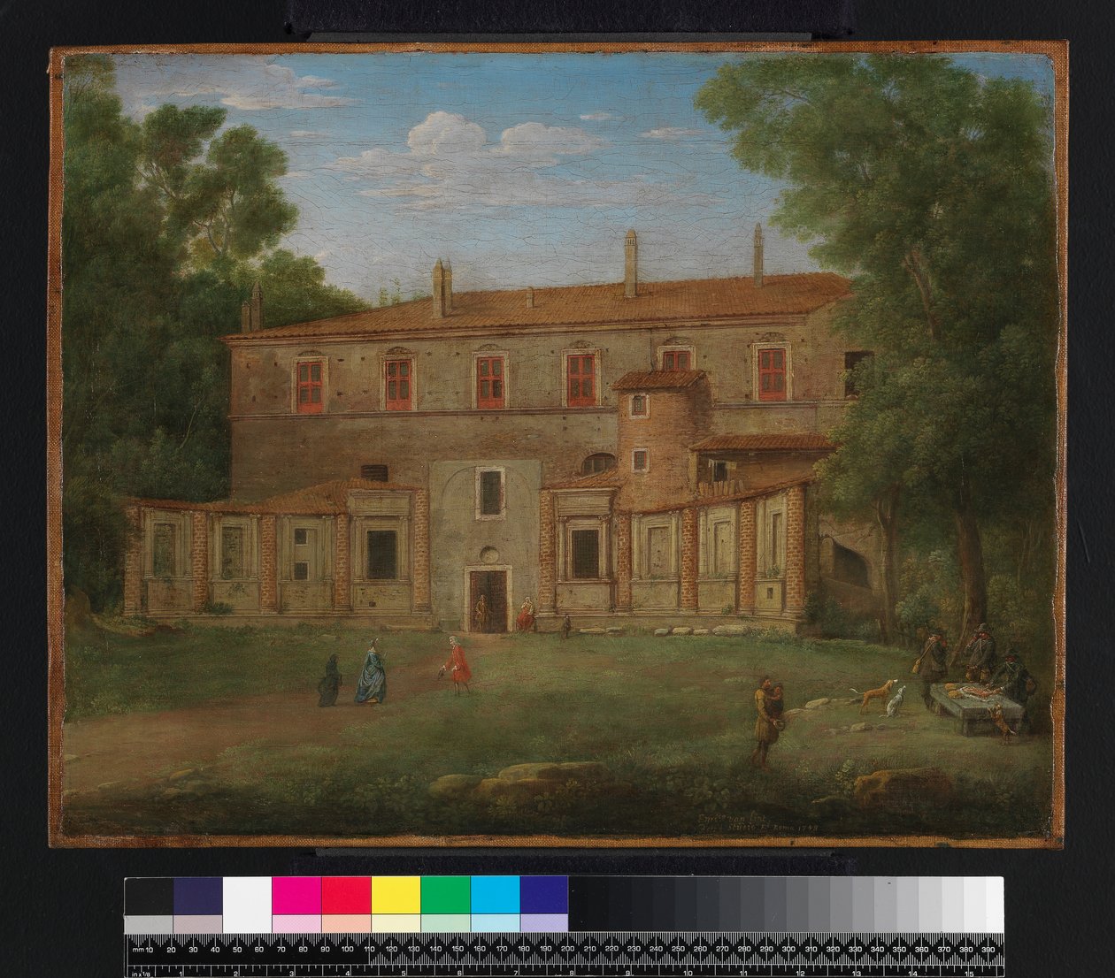 Villa Madama, Roma, 1748 av Hendrik van Lint