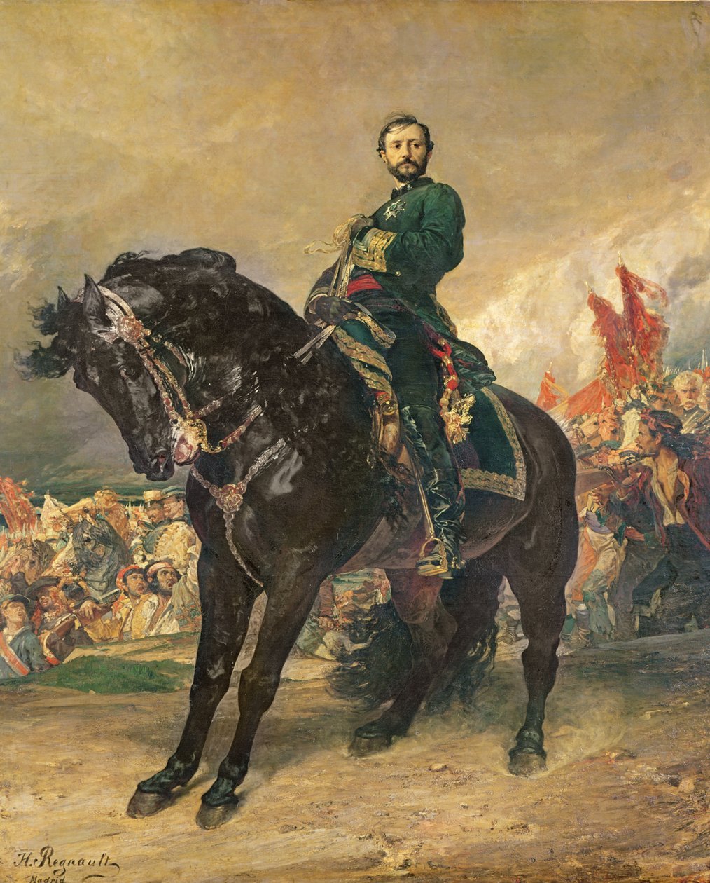 Juan Prim y Prats (1814-70) 8. oktober 1868, 1869 av Henri Alexandre Georges Regnault
