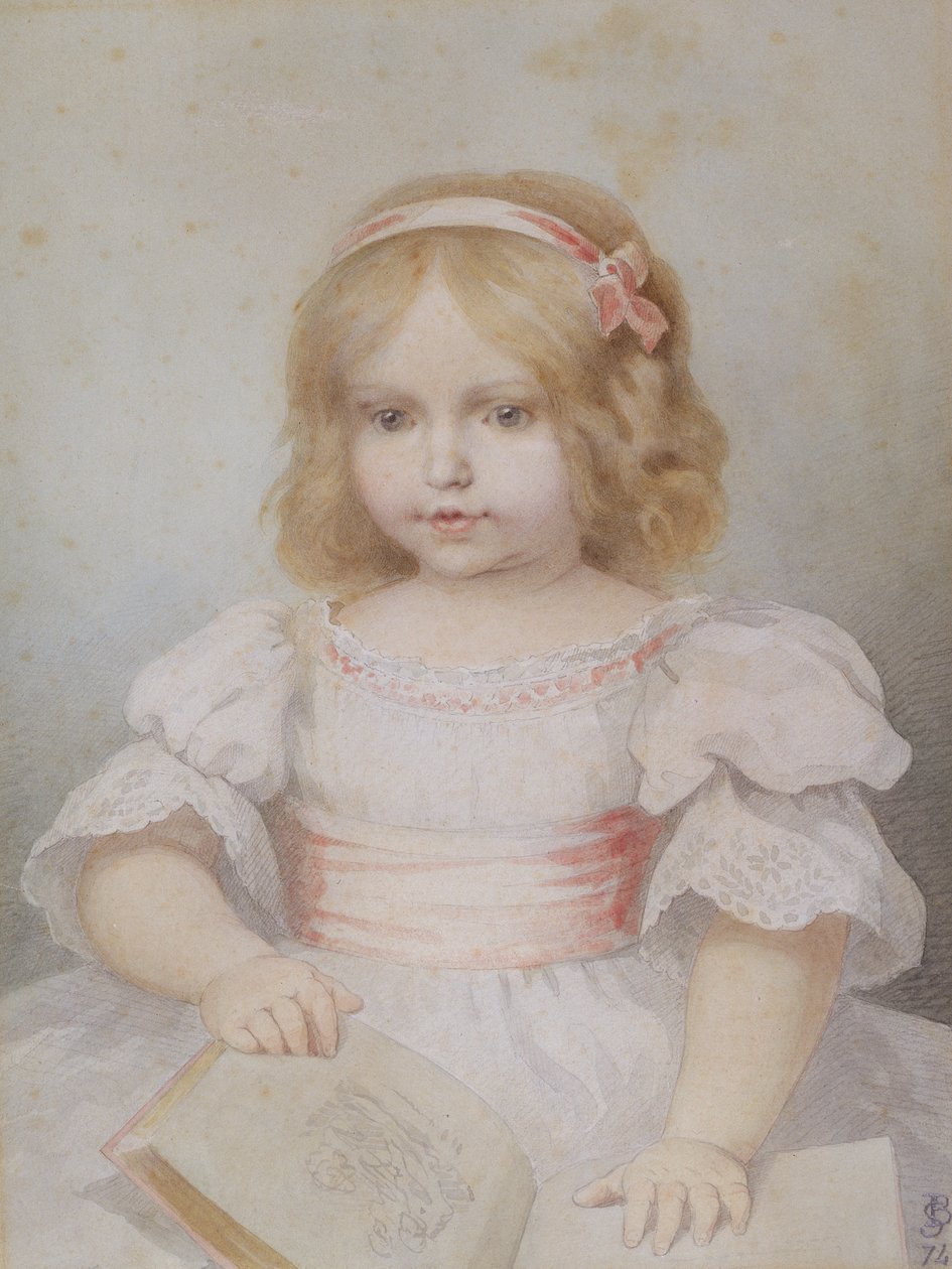 Colette, 18 måneder gammel, 1875 av Henri Baron
