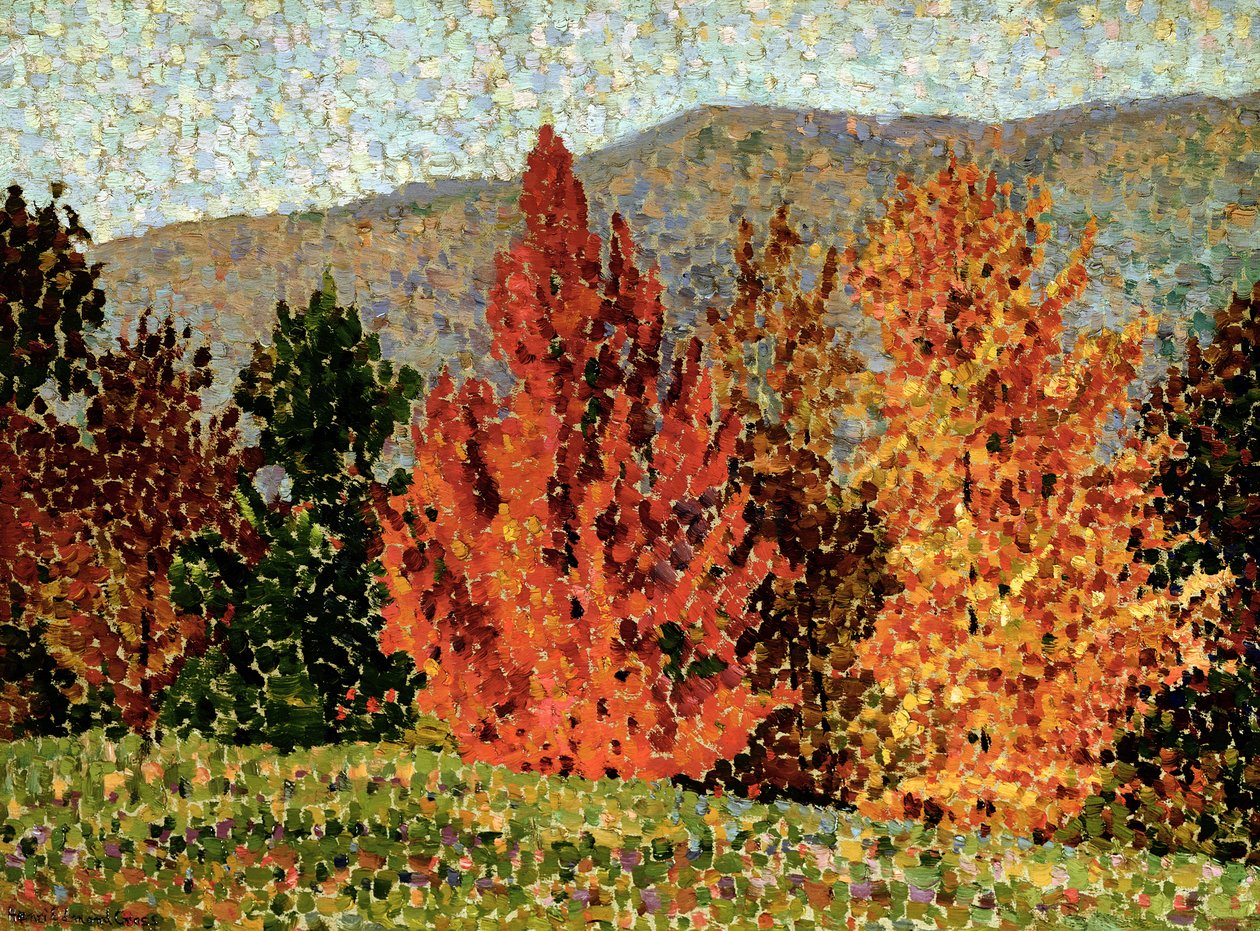 Høstlandskap, ca. 1903 av Henri Edmond Cross