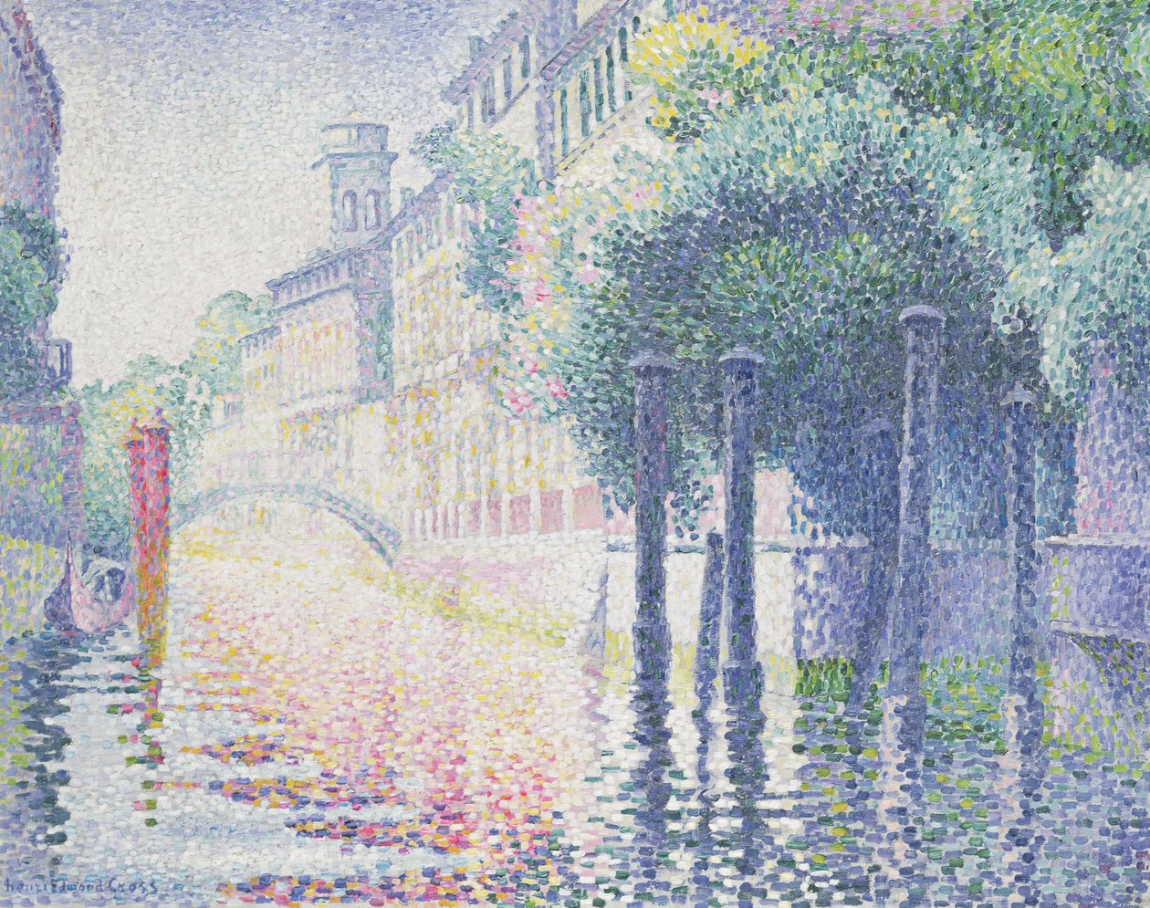 Rio San Trovaso, Venezia, 1903-4 av Henri Edmond Cross