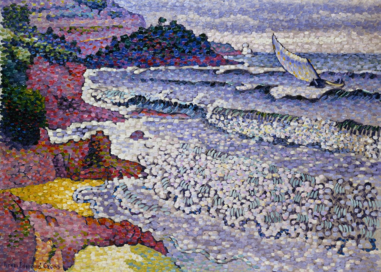 The Choppy Sea, 1902-3 av Henri Edmond Cross