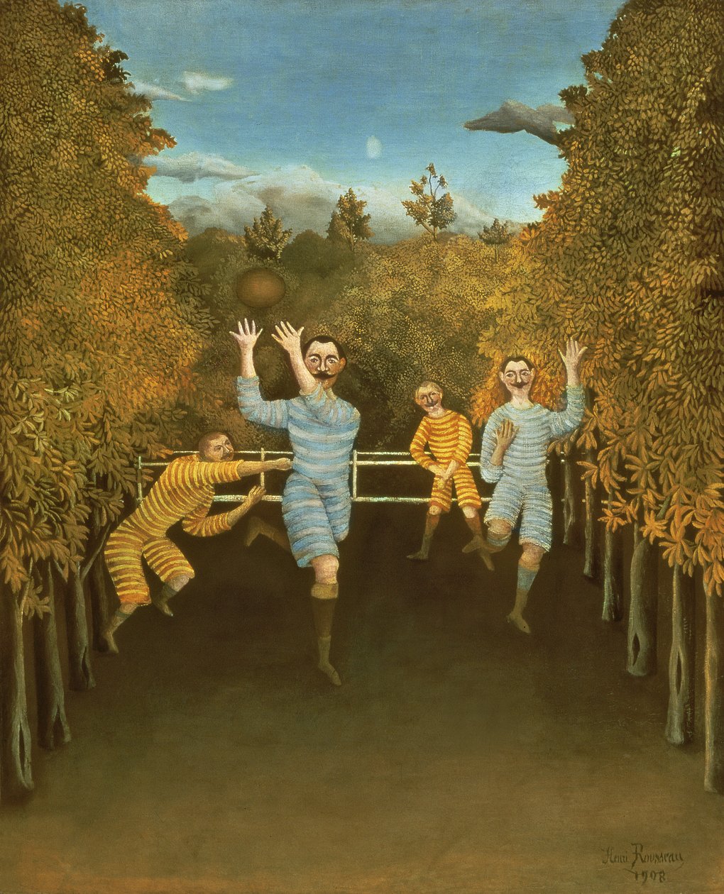 Fotballspillerne, 1908 av Henri Rousseau