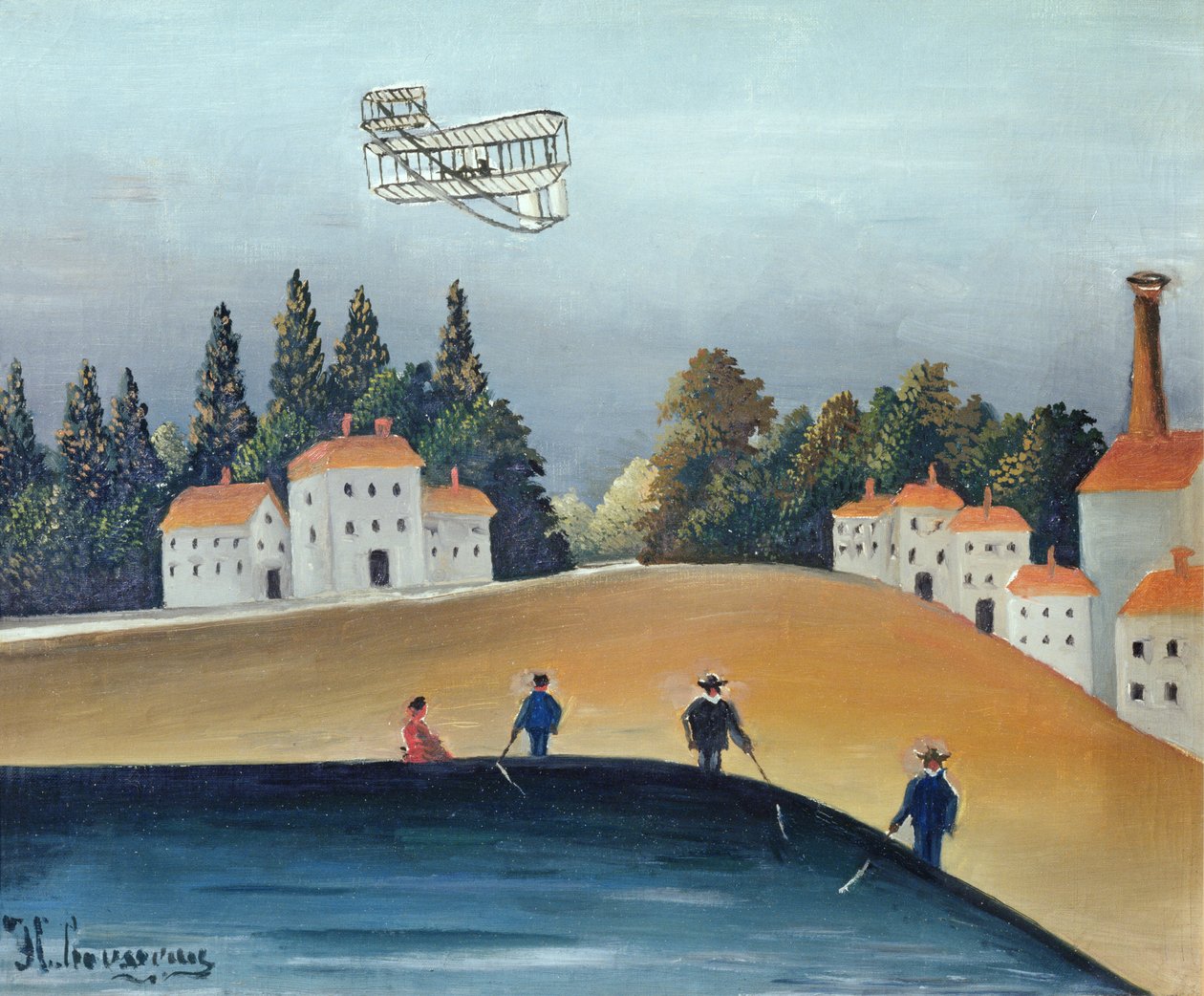 Anglerne, ca. 1908-09 (se også 309520) av Henri Rousseau
