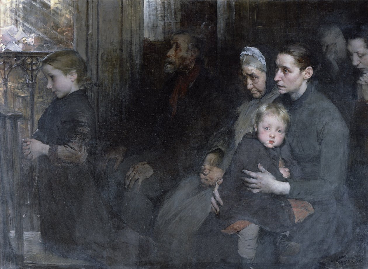 Trakk seg til partiet deres, 1901 av Henri Jules Jean Geoffroy