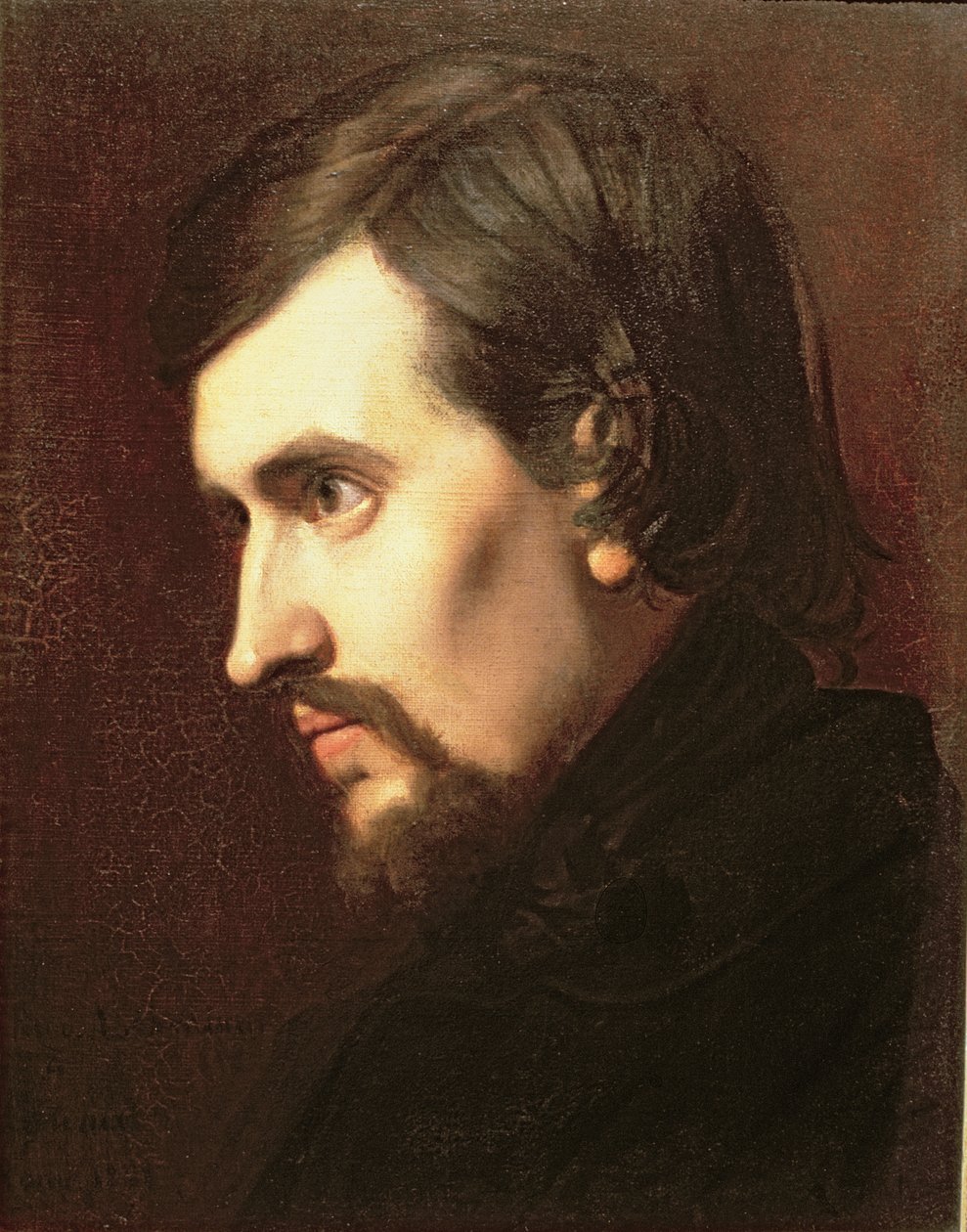 Portrett av Charles Francois Gounod (1818-93) av Henri Lehmann