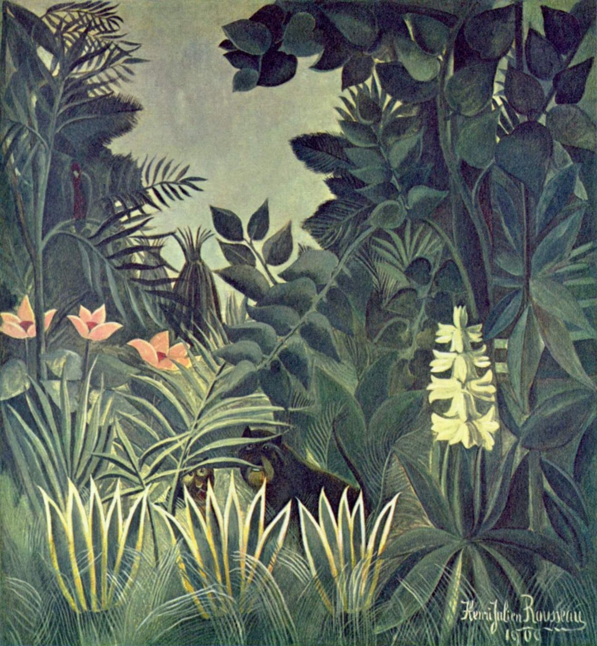 Jungel på ekvator av Henri Rousseau