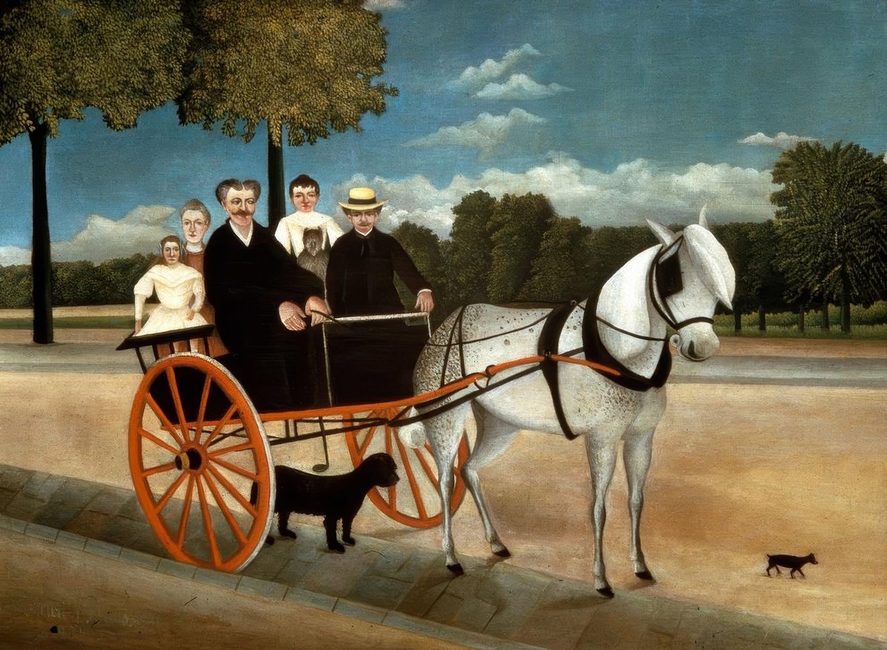 Far Juniet sin vogn av Henri Rousseau