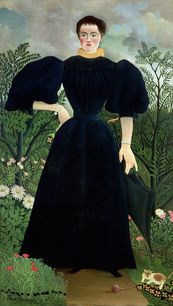 Portrett av en kvinne, ca. 1895-97 av Henri Rousseau