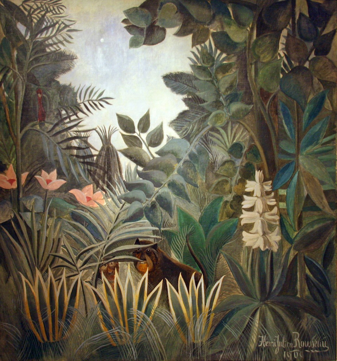 Ekvatorialjungelen av Henri Rousseau