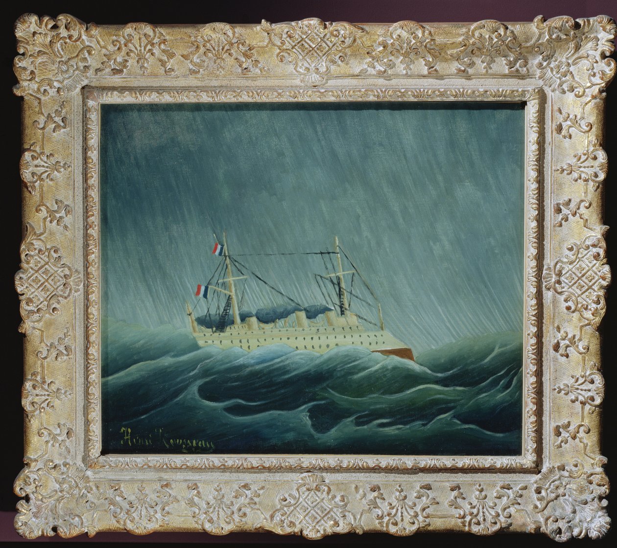 Det stormkastede fartøyet, ca. 1899 (se også 19141) av Henri Rousseau