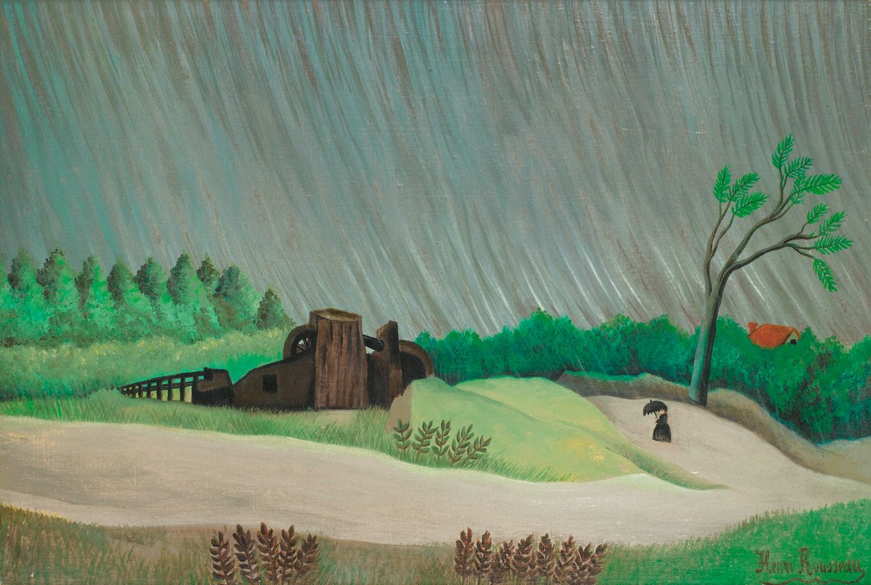 En regnfull morgen av Henri Rousseau
