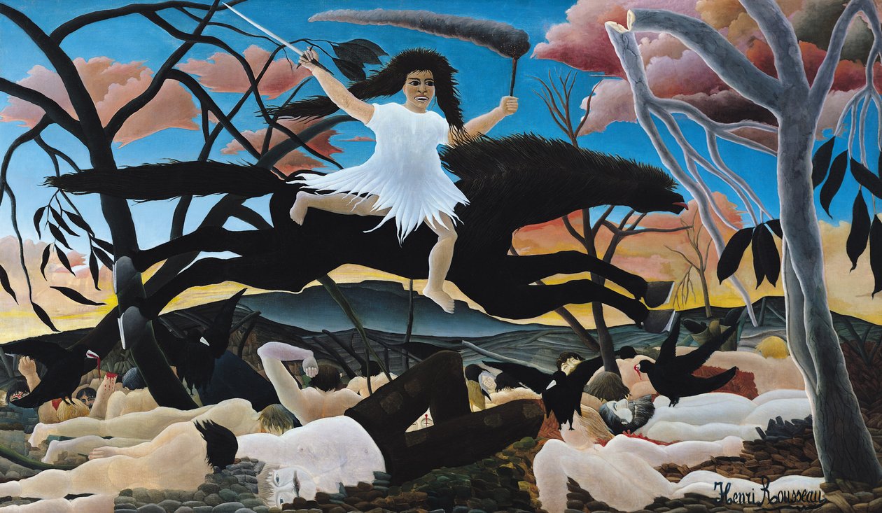 War, or the Ride of Discord, 1894 av Henri Rousseau