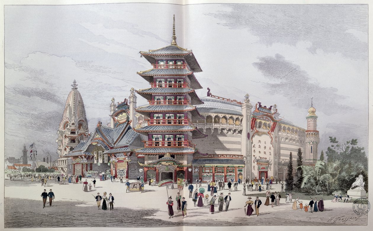 Verdensturnéen på verdensutstillingen i 1900, Paris av Henri Toussaint
