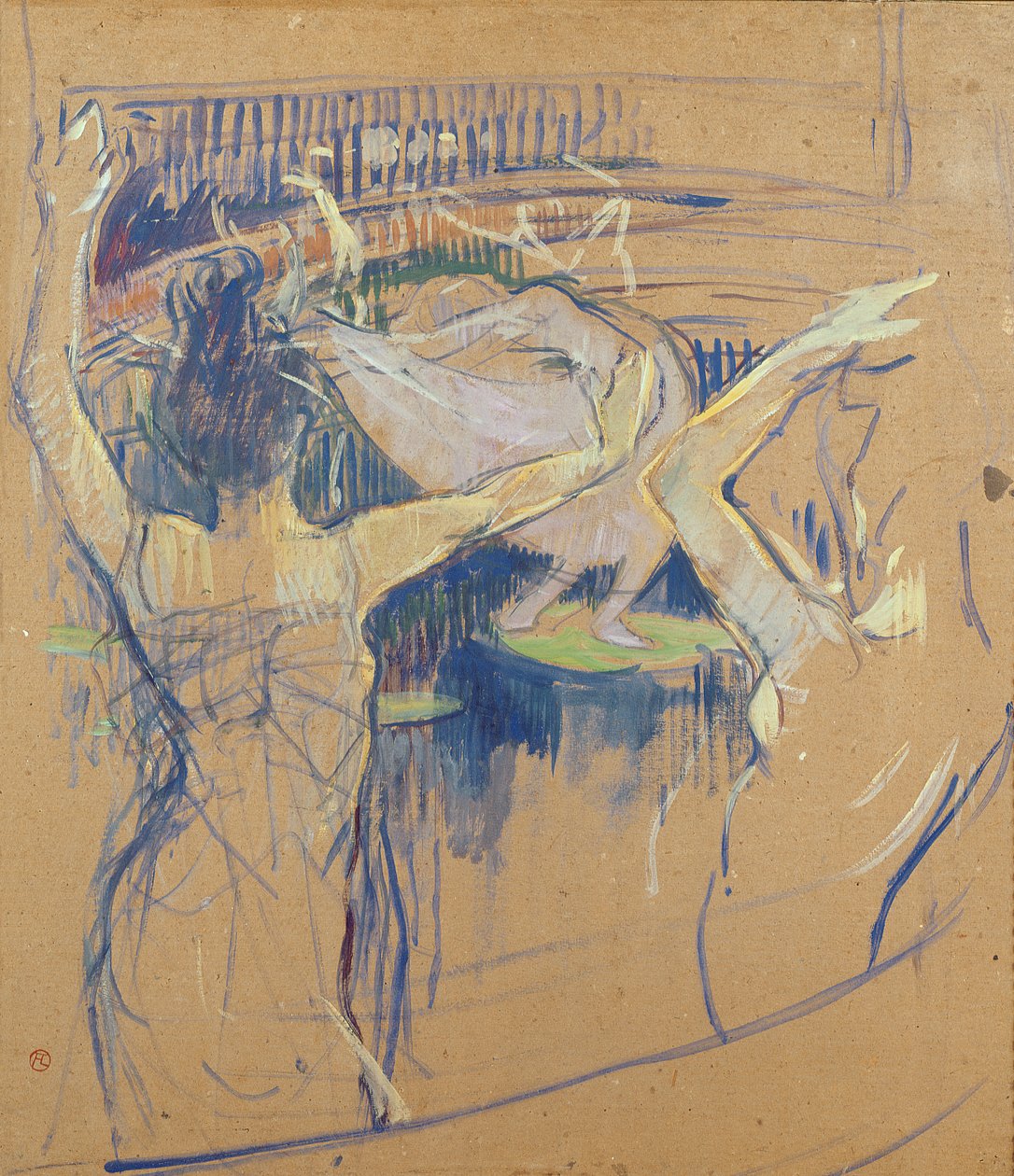 Ballet de Papa Chrysanth ème, 1892 (olje på papp) av Henri de Toulouse Lautrec