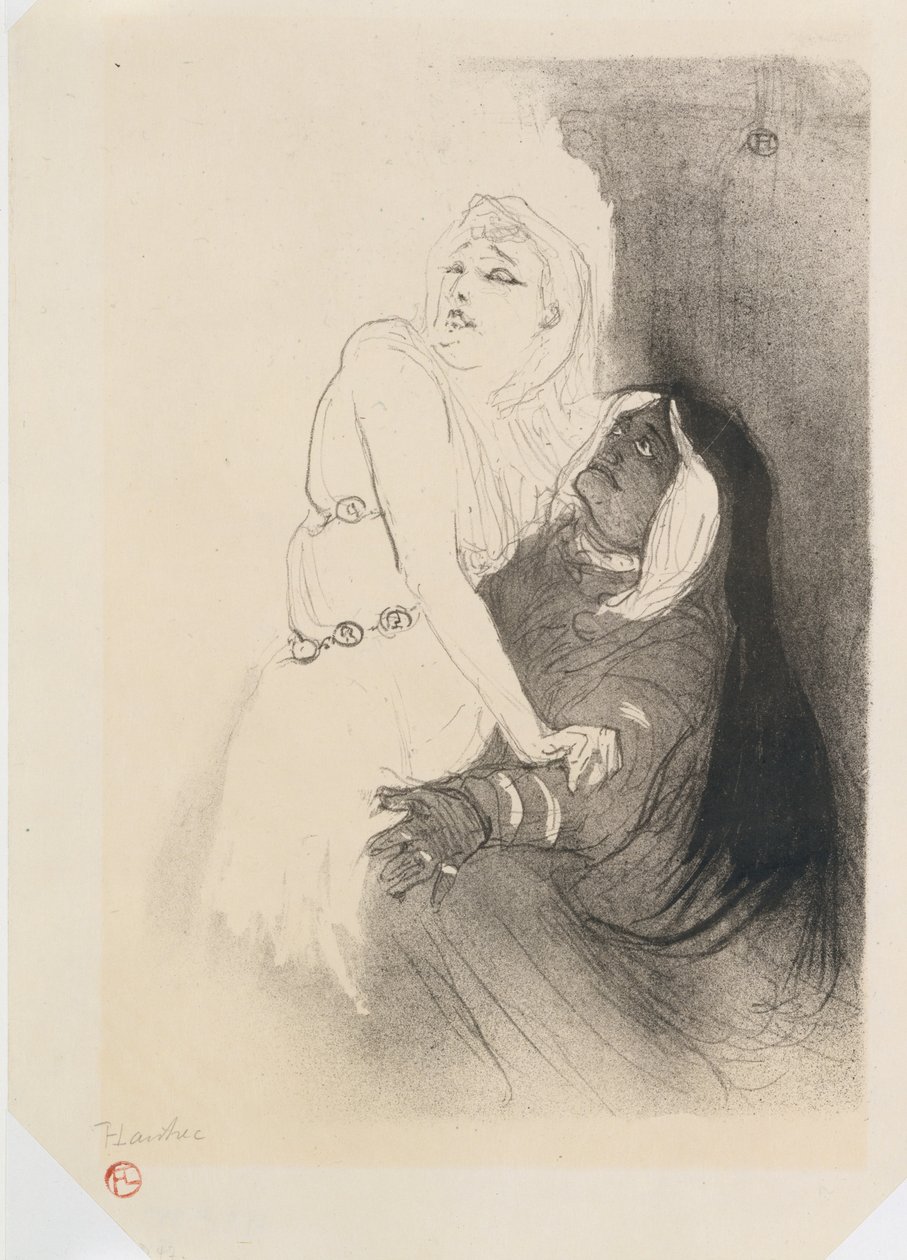 Sarah Bernhardt i Phèdre av Henri de Toulouse Lautrec