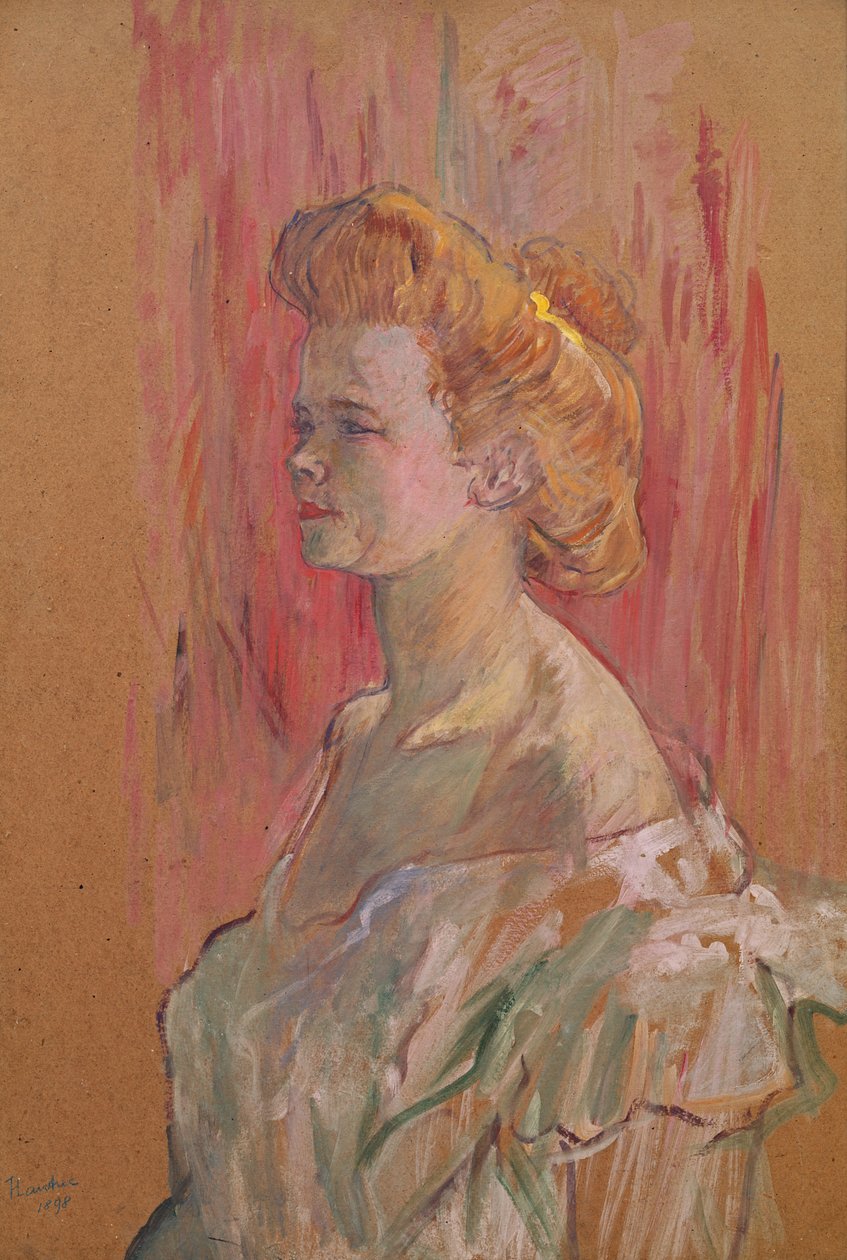 Sfinxen, 1898 (olje på papp) av Henri de Toulouse Lautrec
