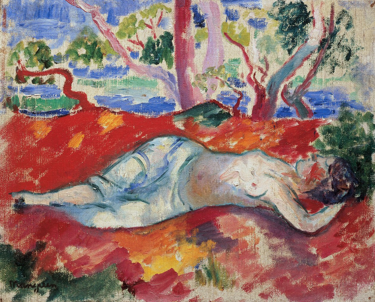 En sovende kvinne av Henri Charles Manguin
