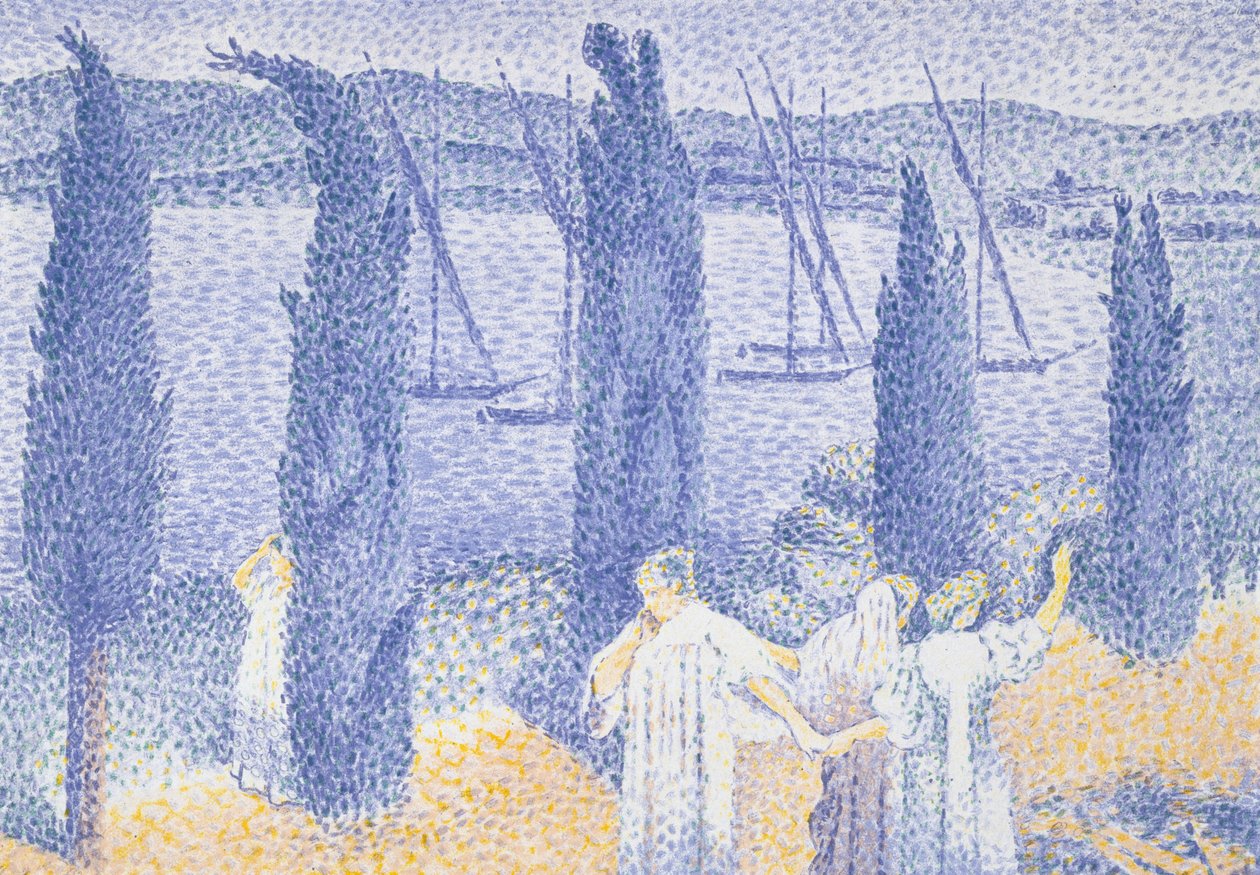 Promenaden, 1897 av Henri Edmond Cross